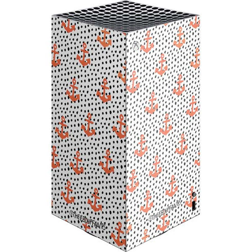 Bouffants and Broken Hearts Anchors and Dots XBox Series X Digital Edition Console Skin